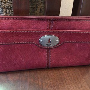 Red Fossil Billfold